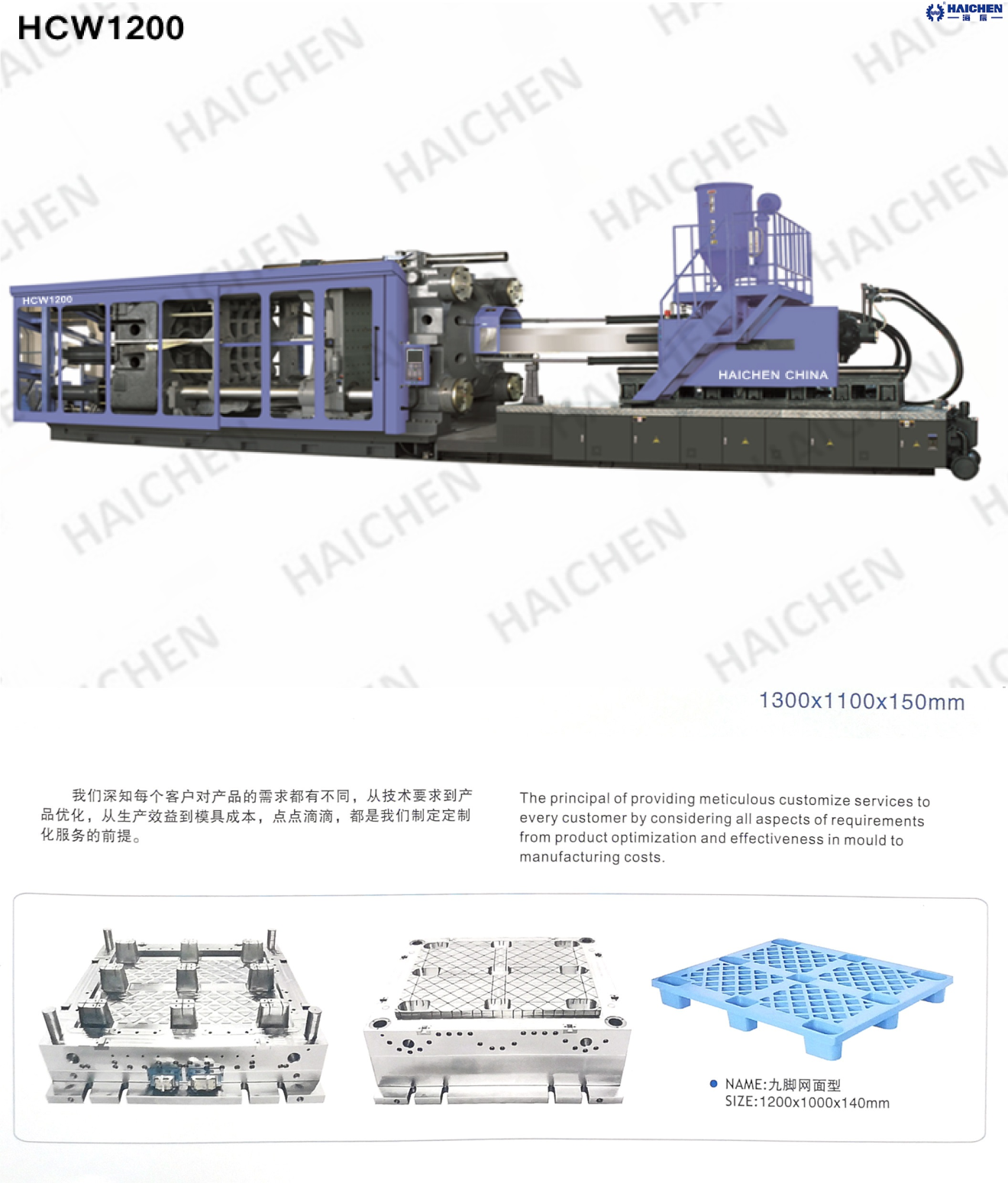What is the manufacturing process of injection molded plastic pallets