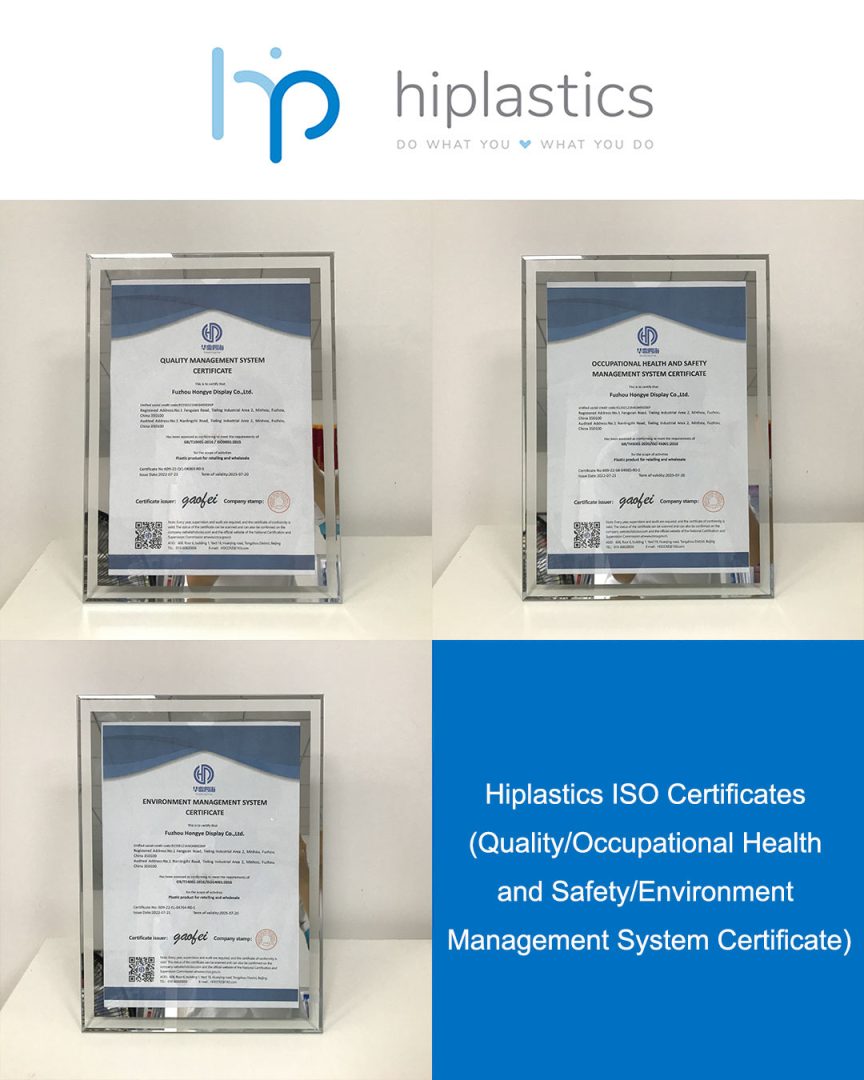 Hiplastics ISO Certificates插图