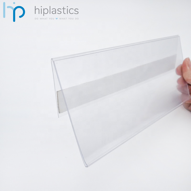 Hiplastics LH033 Selfadhesive Data Strip Label Holders for Supermarket Hiplastics