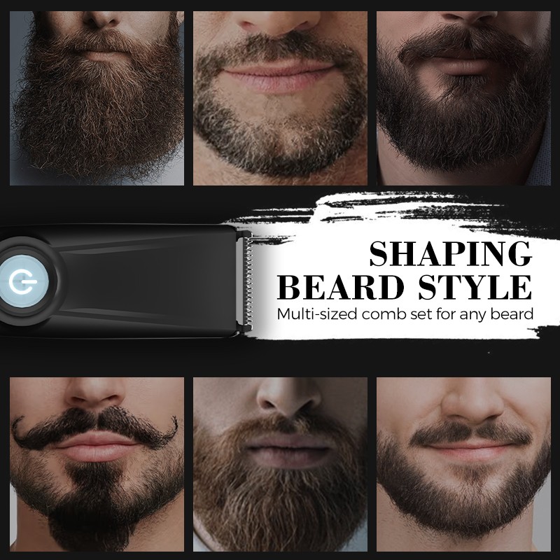 Rechargeable Precision Stubble & Beard Trimmer with Color Coded Guide